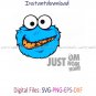 Cookie Monster x Swoosh SVG, Cookie Monster Nike SVG, Nike Logo Cool, Cookie Monster PNG