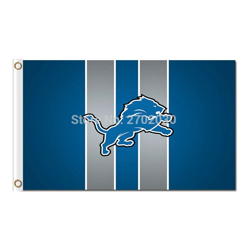 Detroit Lions Flag 3x5ft Banner Polyester American Football Lions030