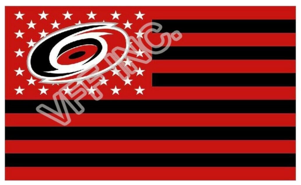 Carolina Hurricanes Hockey Club Flag Waving In The Wind. Stock Footage - Foto 6