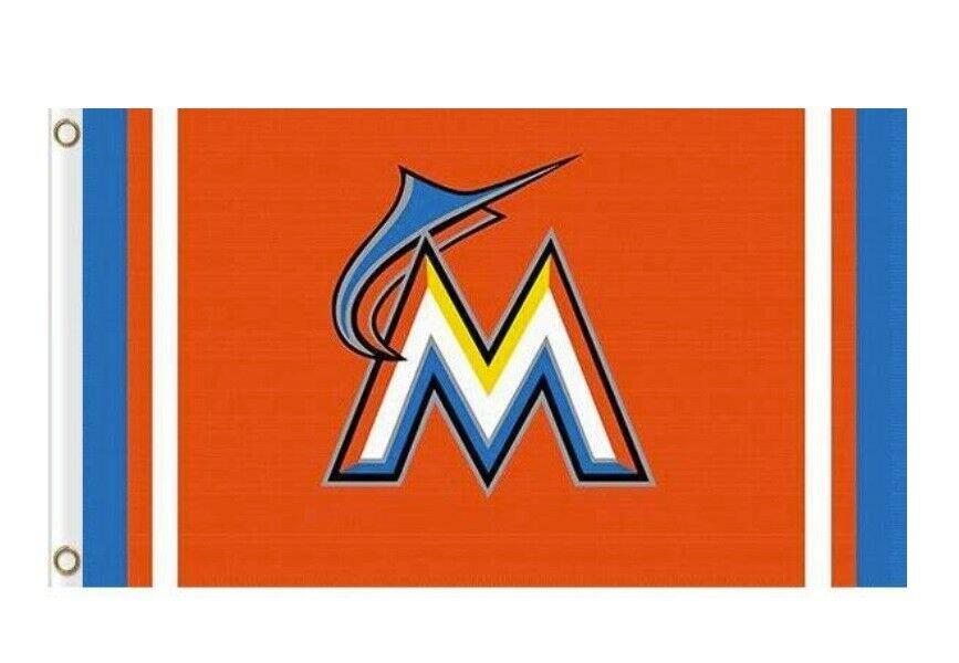 Miami Marlins Flag 3x5ft Banner Polyester Baseball World Series marlins014