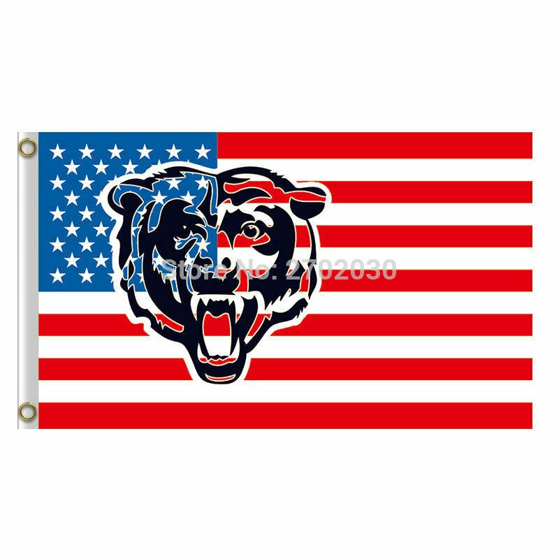 Chicago Bears Flag 3x5ft Banner Polyester American Football bears043