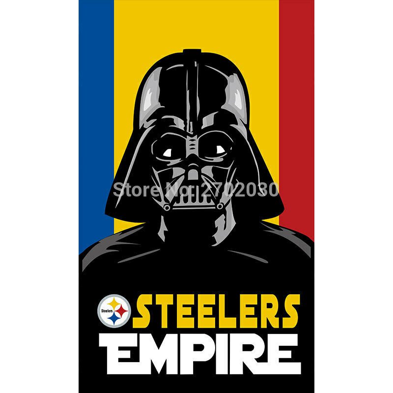 Pittsburgh Steelers Flag X Ft Banner Polyester American Football Steelers