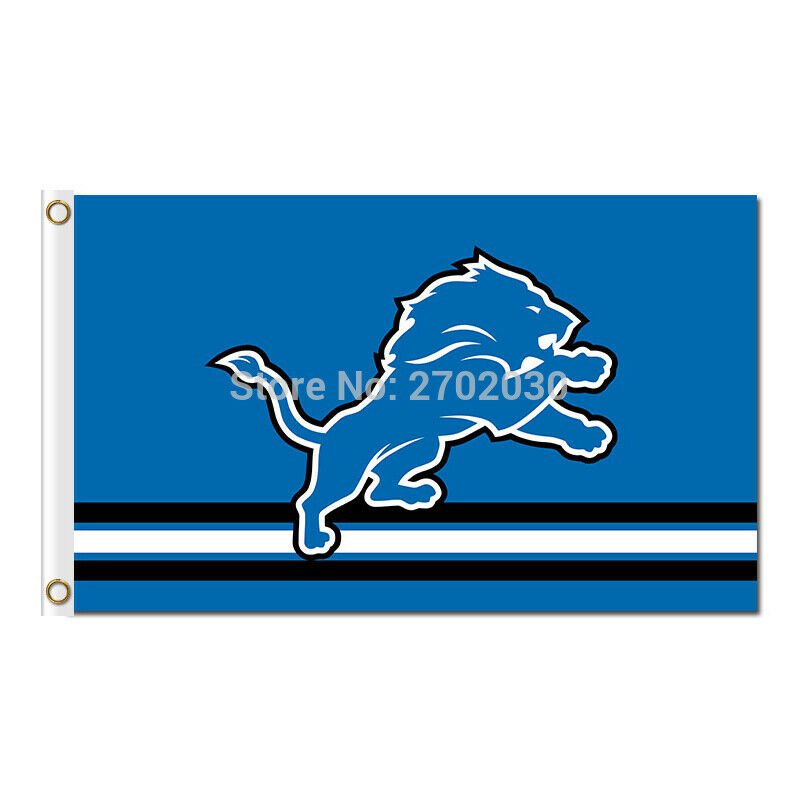 Detroit Lions Flag 3x5ft Banner Polyester American Football Lions022