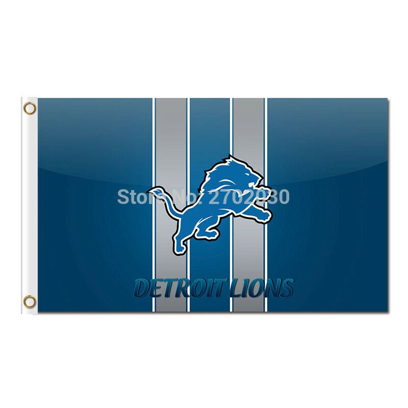 Detroit Lions Flag 3x5ft Banner Polyester American Football Lions031