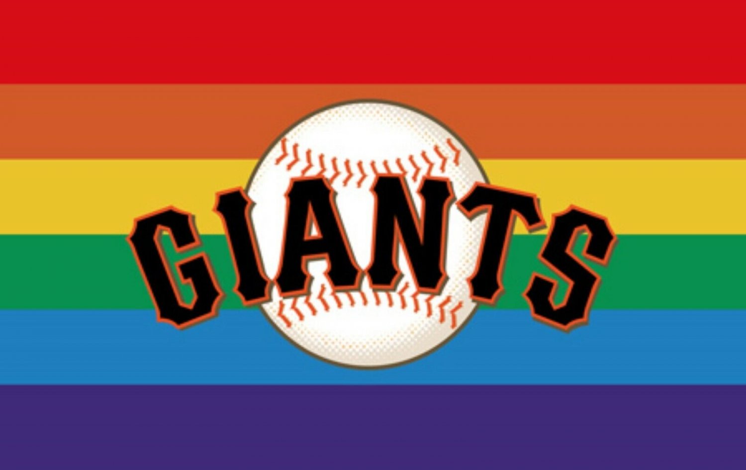 San Francisco Giants Pride Flag 3x5ft Banner Polyester Baseball World