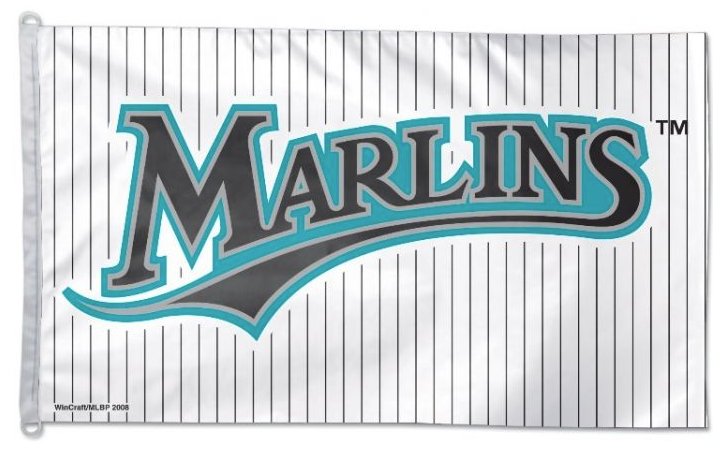 Miami Marlins Flag 3x5ft Banner Polyester Baseball World Series marlins021