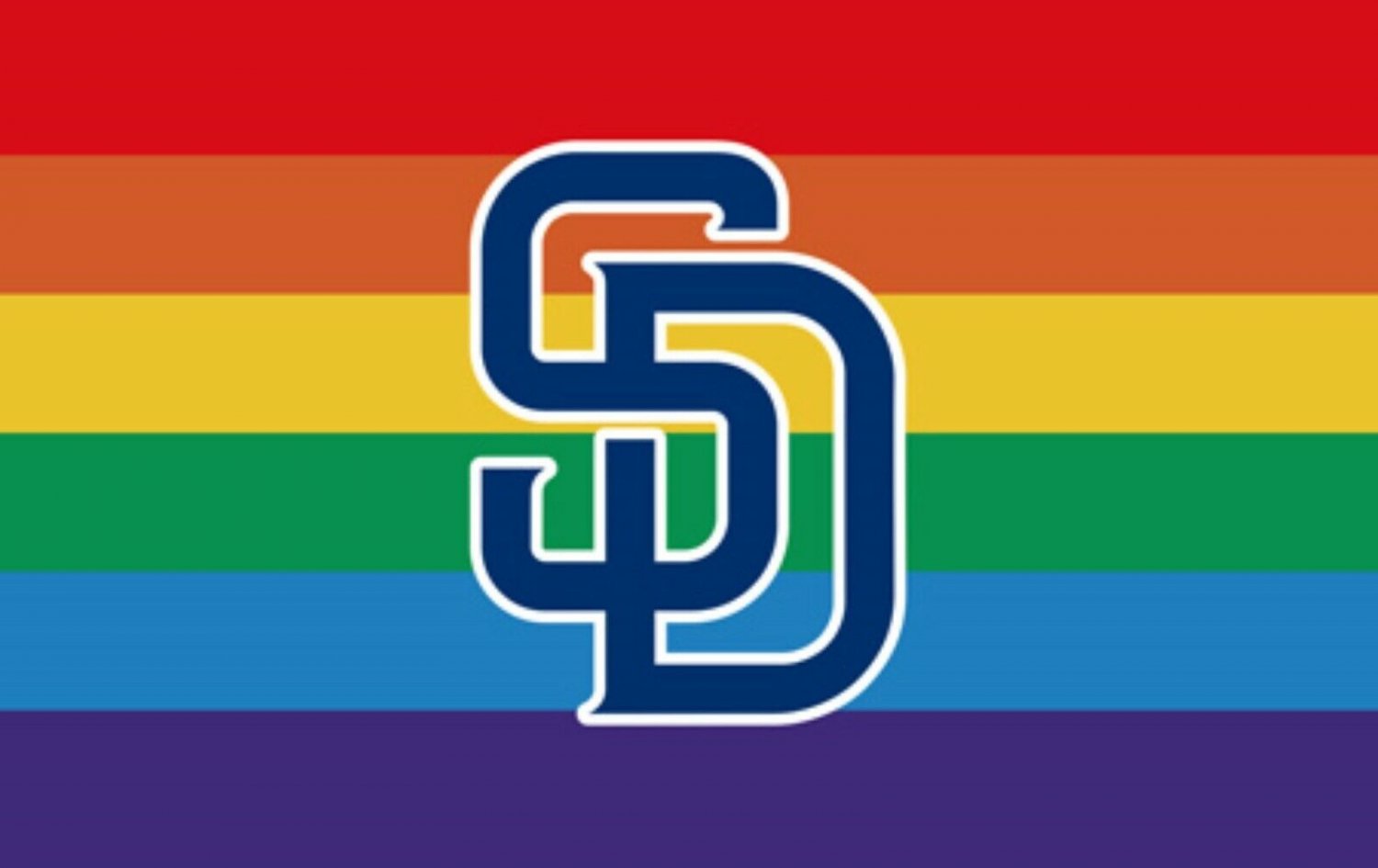 San Diego Padres Pride Flag 3x5ft Banner Polyester Baseball World