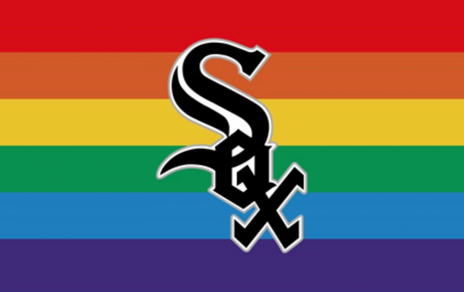 Chicago White Sox Pride Flag 3x5ft Banner Polyester Baseball World