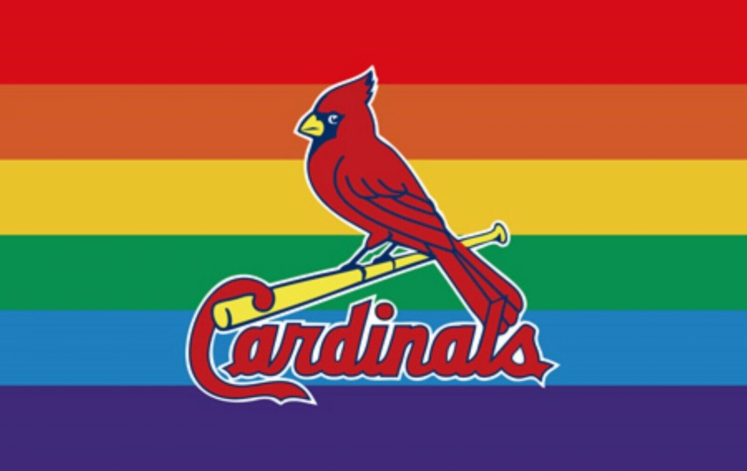 St. Louis Cardinals Pride Flag 3x5ft Banner Polyester Baseball World