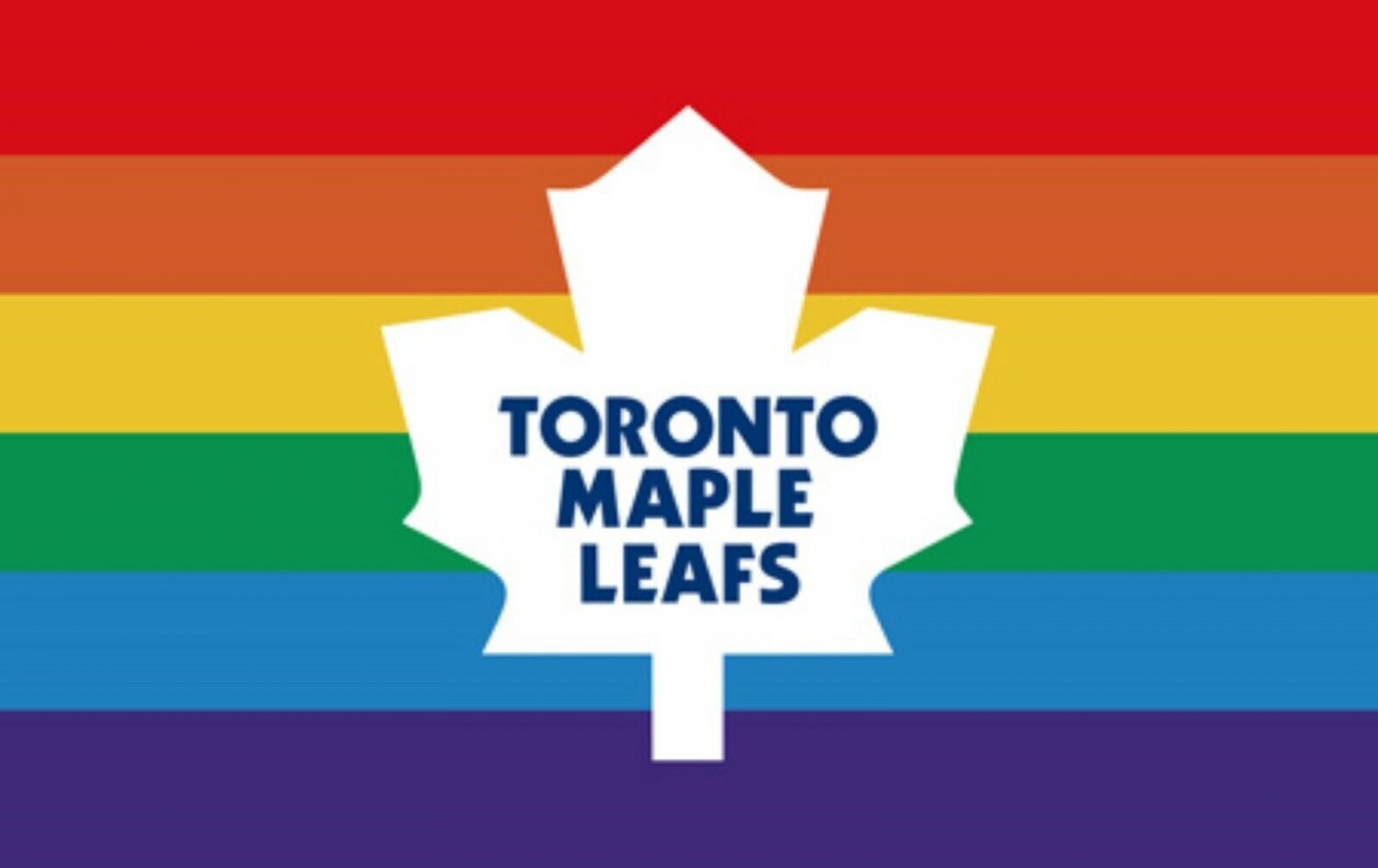 Toronto Maple Leafs Pride Flag 3x5ft Banner Polyester Ice Hockey