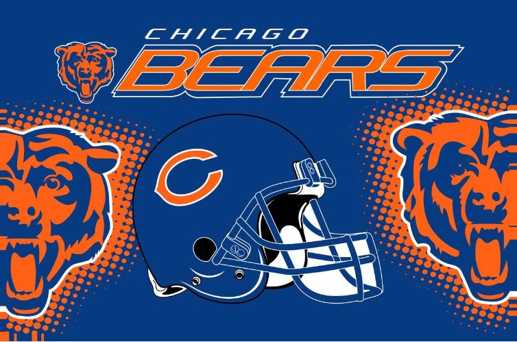 Chicago Bears Flag 3x5ft Banner Polyester American Football Bears053