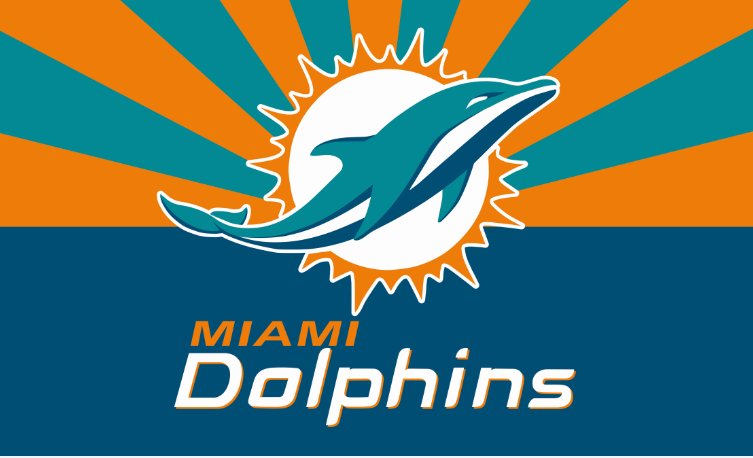 Miami Dolphins Flag 3x5ft Banner Polyester American Football Dolphins032