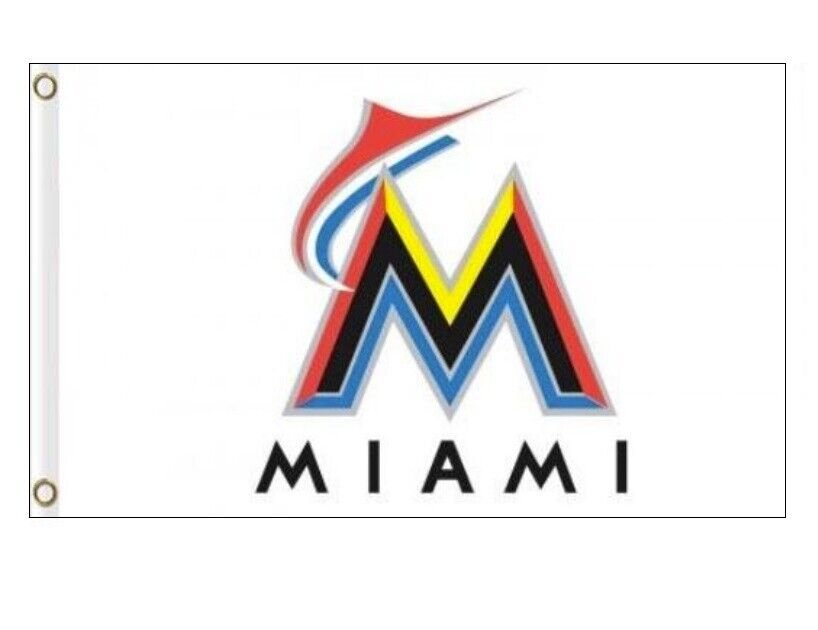 Miami Marlins Flag 3x5ft Banner Polyester Baseball World Series marlins017