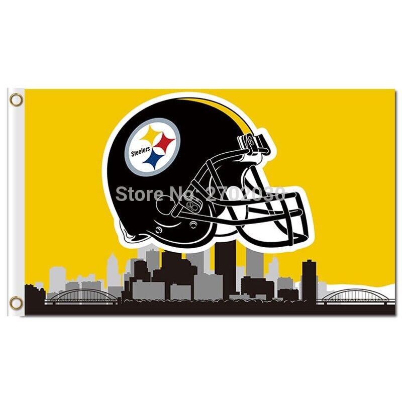 Pittsburgh Steelers Flag 3x5ft Banner Polyester American Football ...