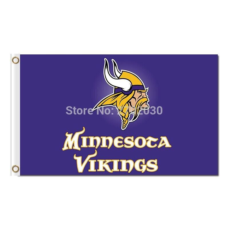 Minnesota Vikings Flag 3x5ft Banner Polyester American Football skol017
