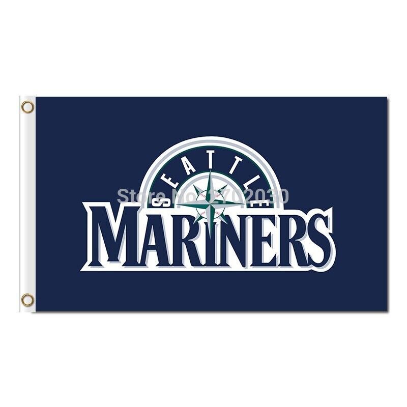 Seattle Mariners Flag 3x5ft Banner Polyester Baseball World Series 006