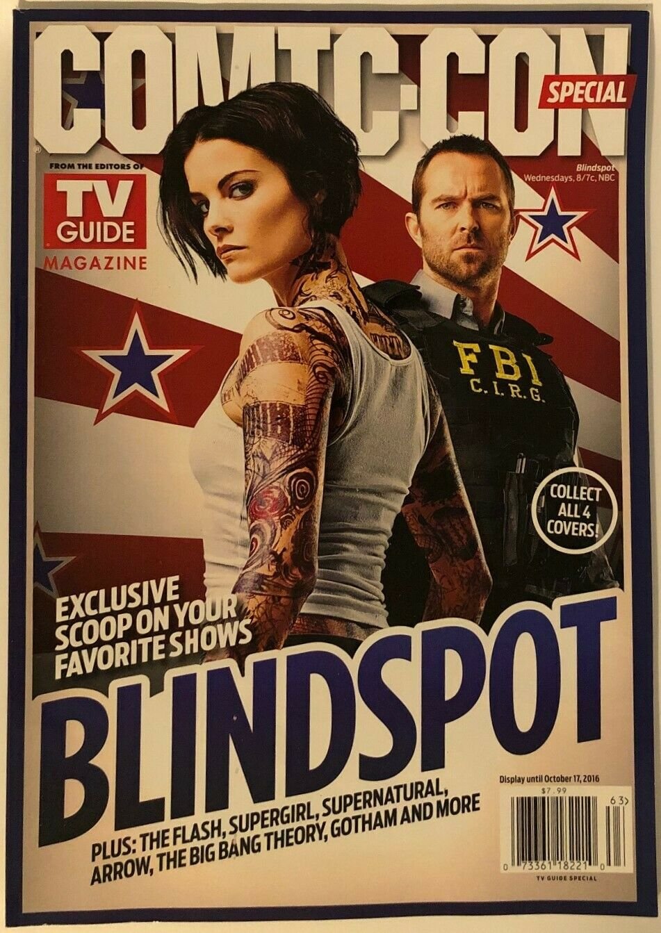 Comic Con 2016 TV Guide Special Blindspot Cover Exclusive  SDCC Jamaie Alexander