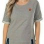 Auburn Tigers Touchdown Terry Top NWT Size S Roll Up Short Sleeves