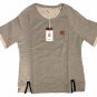 Auburn Tigers Touchdown Terry Top NWT Size S Roll Up Short Sleeves