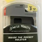 Uncle Mike's Inside-The-Pocket Holster Black Size 3 #87443 Ambidextrous
