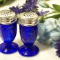 Blue Glass Salt & Pepper Set