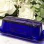 Butter Dish Cobalt Blue