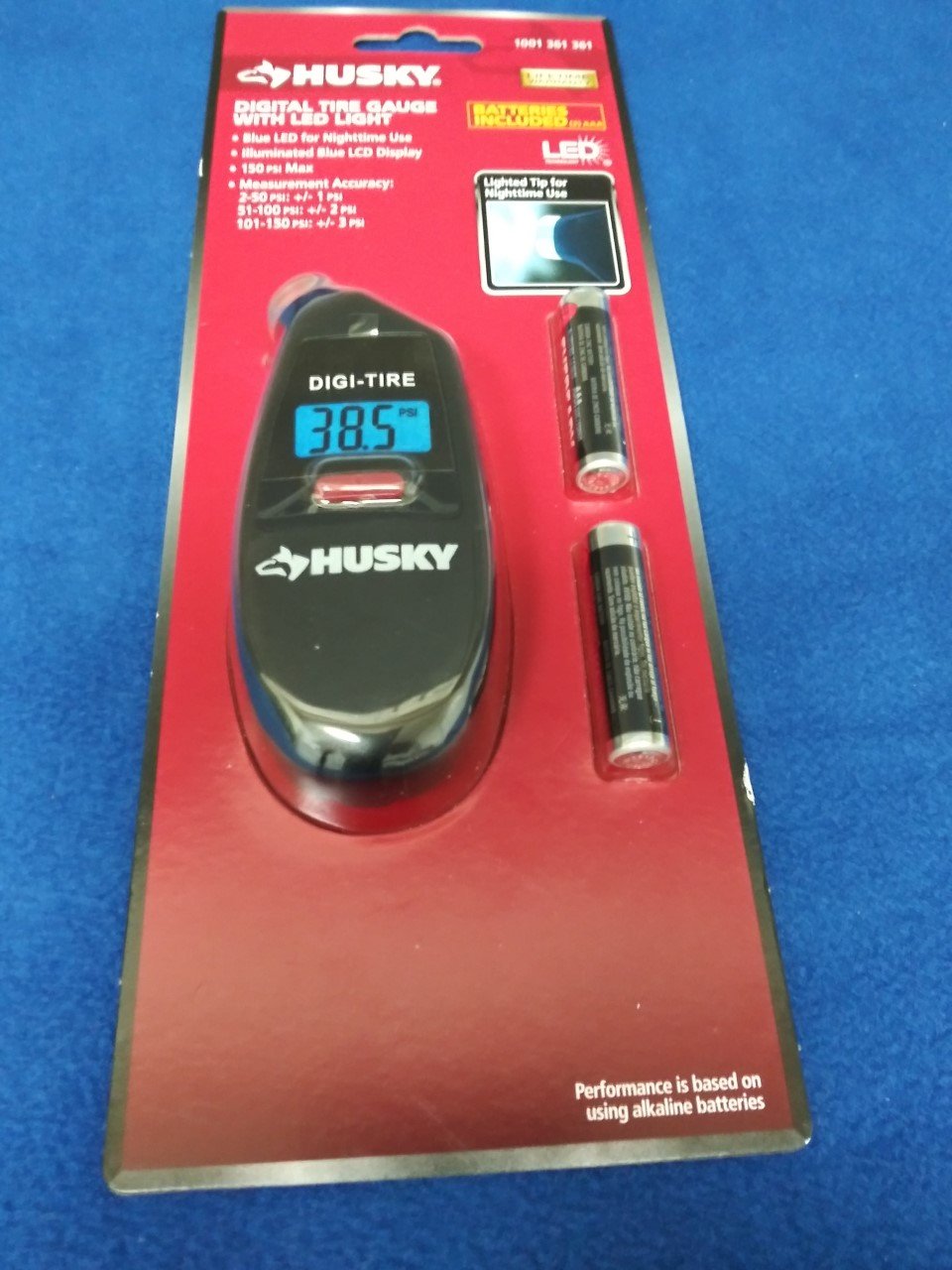 HUSKY 4 in. Digital Tire Gauge with LED Light