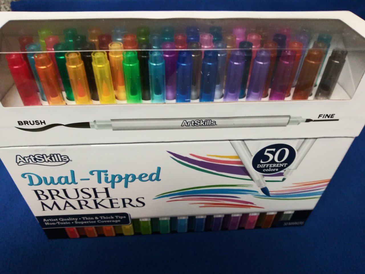 Artskills Dual Tipped Brush Markers 50 Count