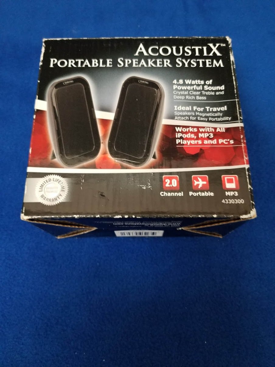 Digital Innovations AcoustiX 4330300 2.0 Portable Speaker 4.8 Watts System