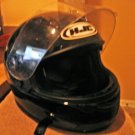 HJC SOLID BLACK MOTORCYCLE HELMET