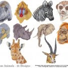 African Animals Embroidery Design Collection