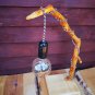 Standing lamp made of branches, handmade.