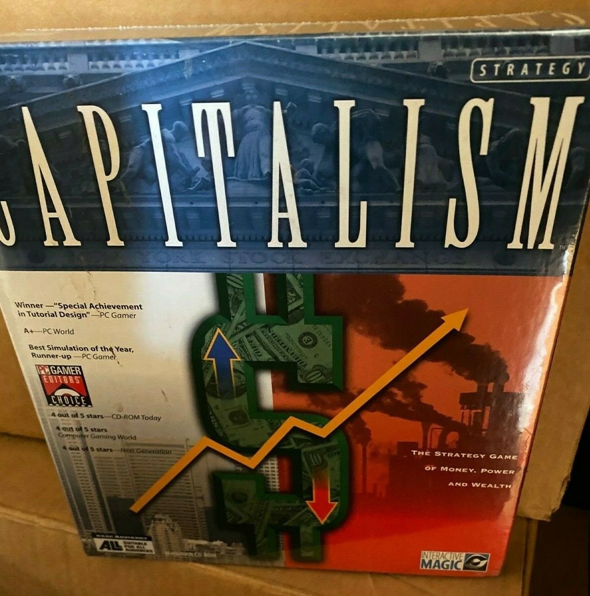 Capitalism Interactive Magic NEW SEALED RETAIL RARE Collector BIG BOX NIB