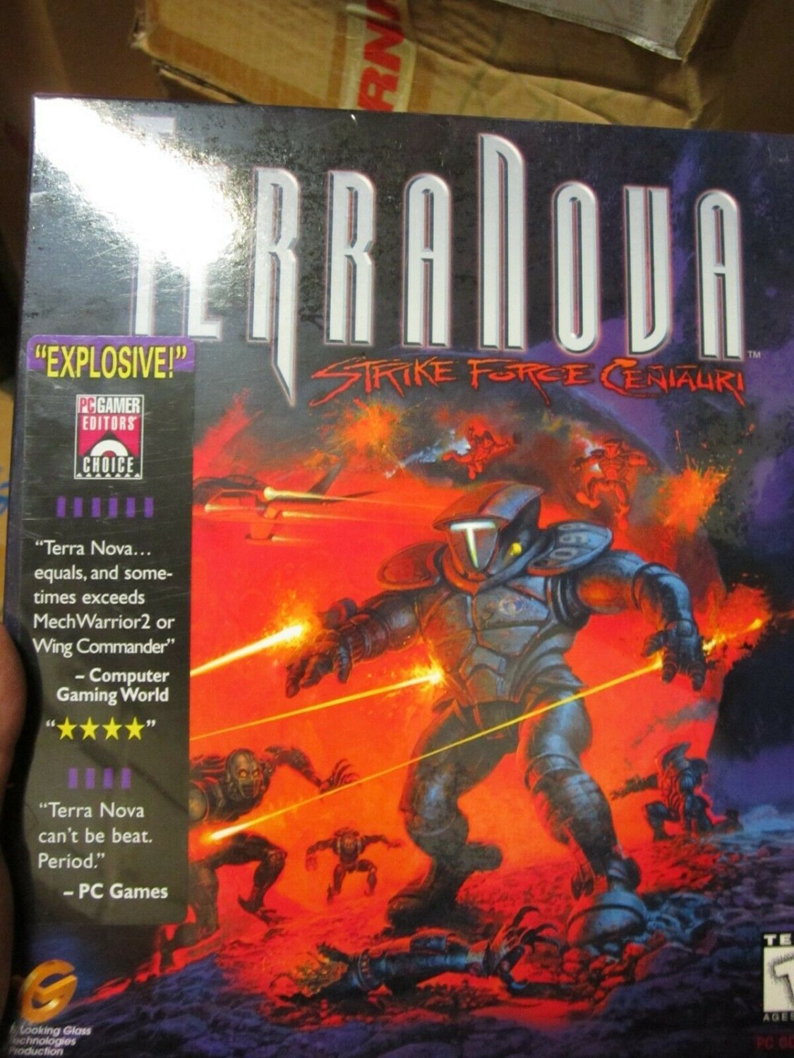 Terra Nova Strike Force Centauri NIB Sealed 1996 PC CD-ROM RaRE Big BOX NEW