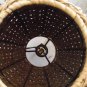 Hand Bamboo Wicker Rattan Table Lamp Fixture Asian Rustic Country Night Standing