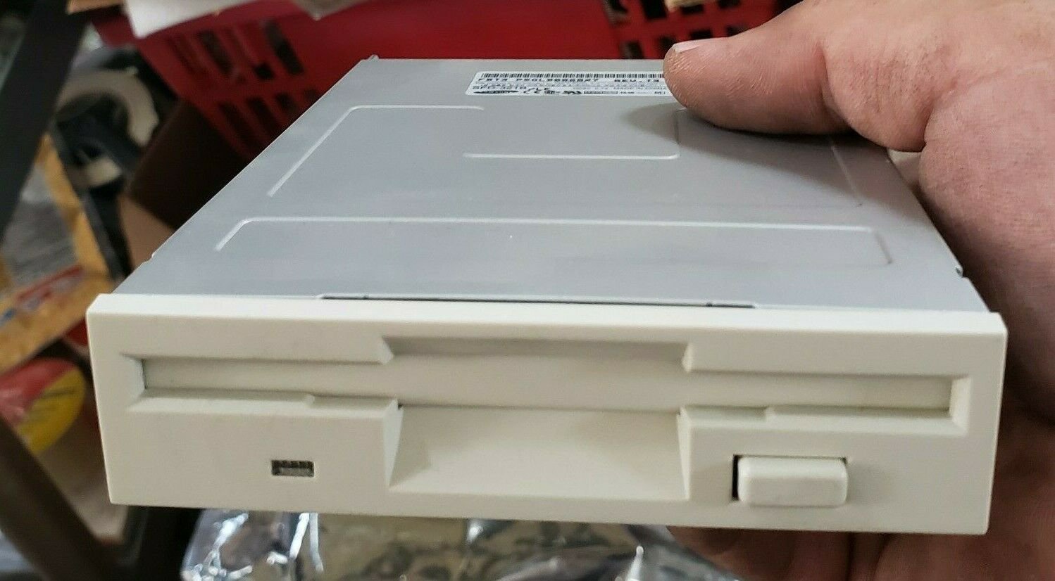 Samsung Internal Floppy SFD-321B WHITE Disk Drive 1.44 MB NEW Pull for HP Micron