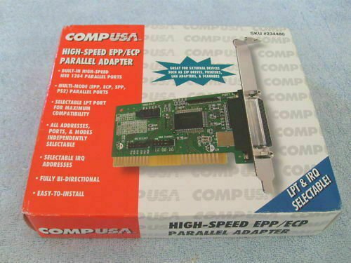 HIGH-SPEED EPP ECP Parallel Port ADAPTER - WIN 95/98 Vintage Rare In box new