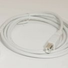 Pc Concepts 6ft USB Type-B Male to USB Type-B Male USB usb b to usb b Clear NEW