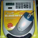 Solar Calculator Wrist Support Gel Mouse Pad Ergonomic w/ optical usb mouse NEW