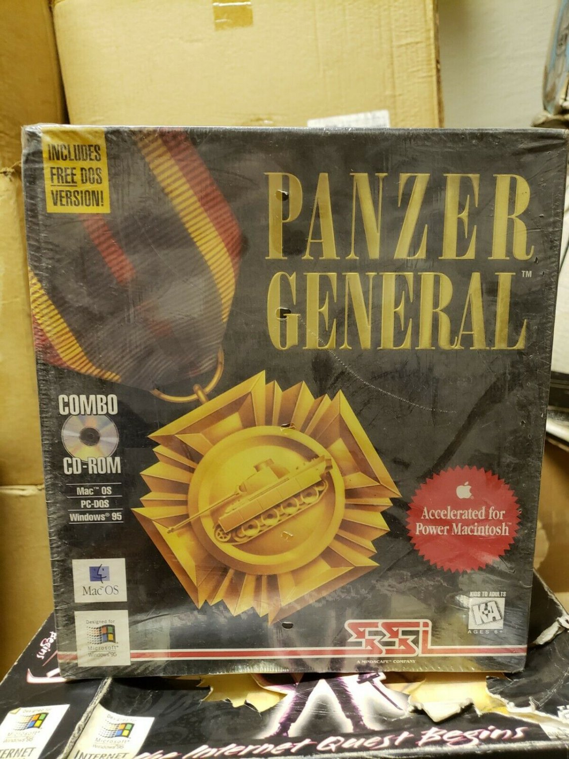 Vintage PC Game Panzer General Big Box Rare Sealed BIG BOX  NEW SEALED