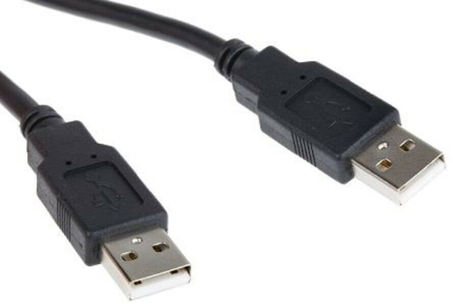 Clear 6 ft USB Cable Type A Male to Type A Male Cable Cord NEW FAST SHIP