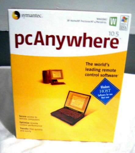 Symantec PcAnywhere 10.5 Windows HOST Software XP Home xp Pro NT4 NEW RARE