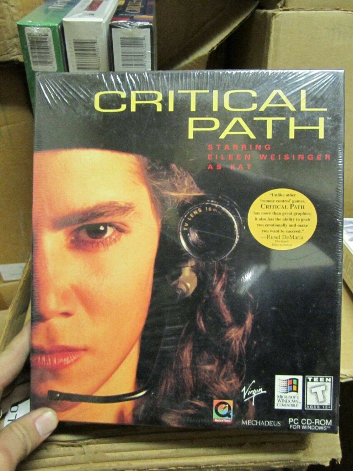Critical Path - Brand New Sealed Big Box - MAC-Adventure WIndows 1994 Virgin NIB