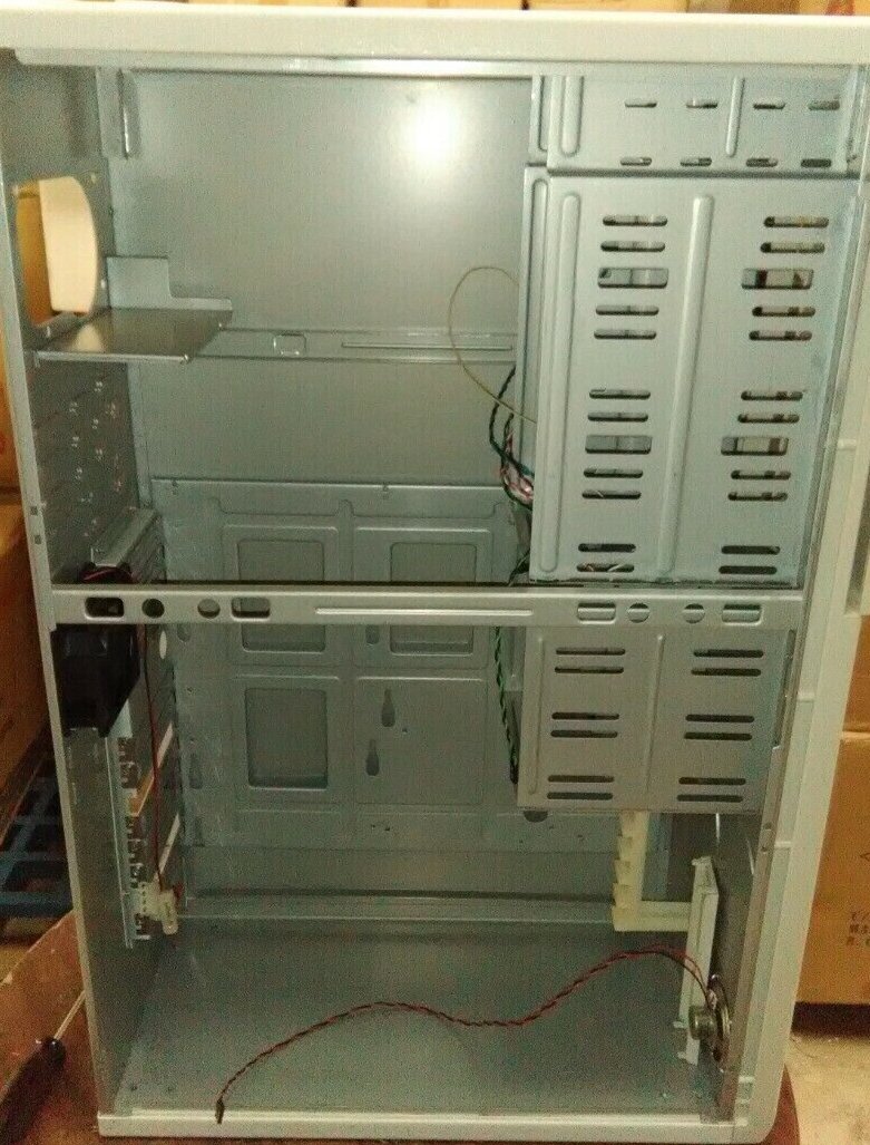 Server Full tower ATX AT PC Case Computer Case AT Pentium Tower White Wheels NEW
