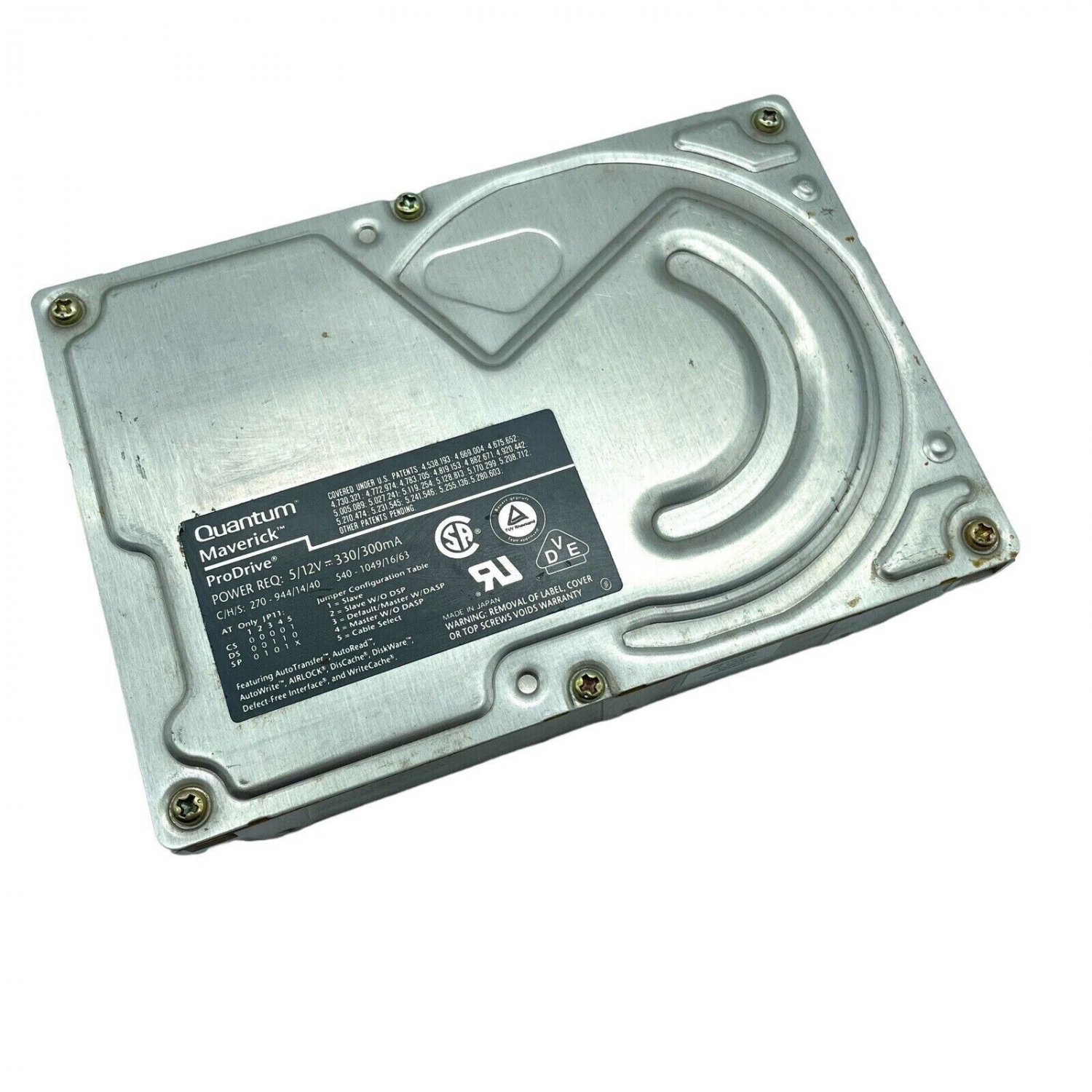 Quantum Maverick ProDrive 540Mb SCSI (50Pin) Hard Disk MV54S011 rare