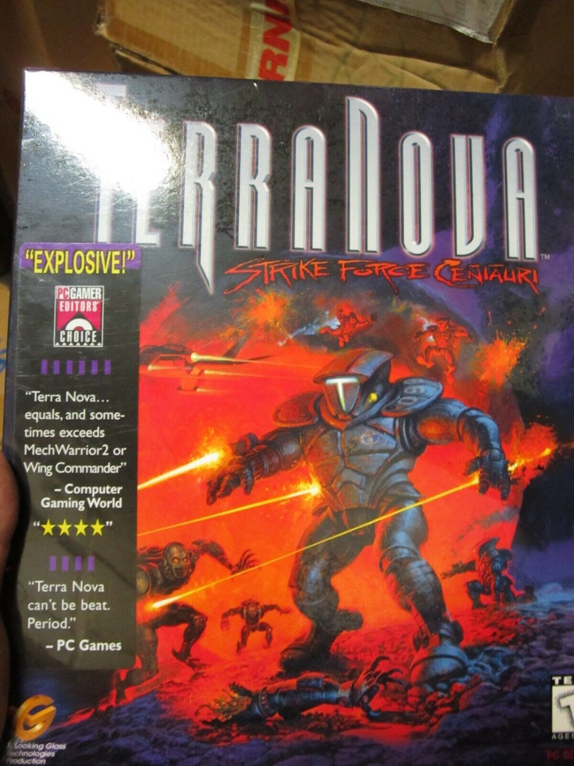 Virgin Lucas Terra Nova Strike Force Centauri 1996 PC CD-ROM RaRE Big BOX NEW