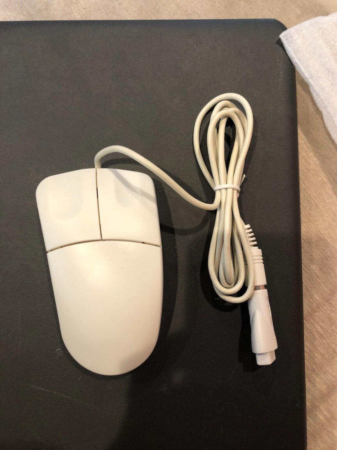 NEW VINTAGE 2-BUTTON PS2 Ps/2 9 pin Serial MECHANICAL MOUSE  (Non-Optical)