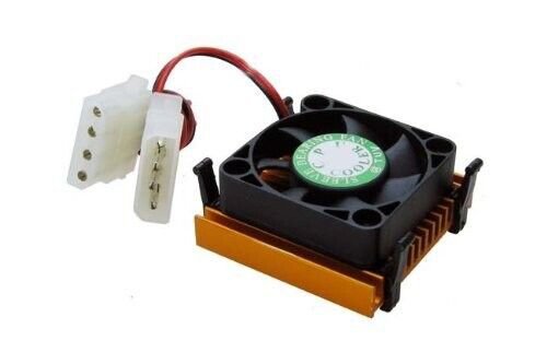 Socket 3 486 CPU COOLER HEATSINK W/ BALL BEARING FAN VINTAGE Molex fan NEW rare