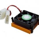 Socket 3 486 CPU COOLER HEATSINK W/ BALL BEARING FAN VINTAGE Molex fan NEW rare