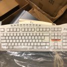 Vintage Packard Bell PS/2 Computer Media Select Keyboard Beige White FDA-116C